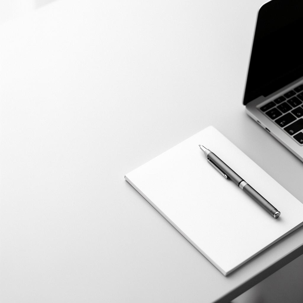 A minimal organized workspace